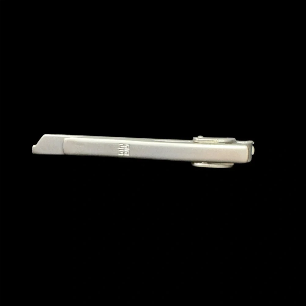 Givenchy Gold and Silver Cufflinks and Tie Clip Set